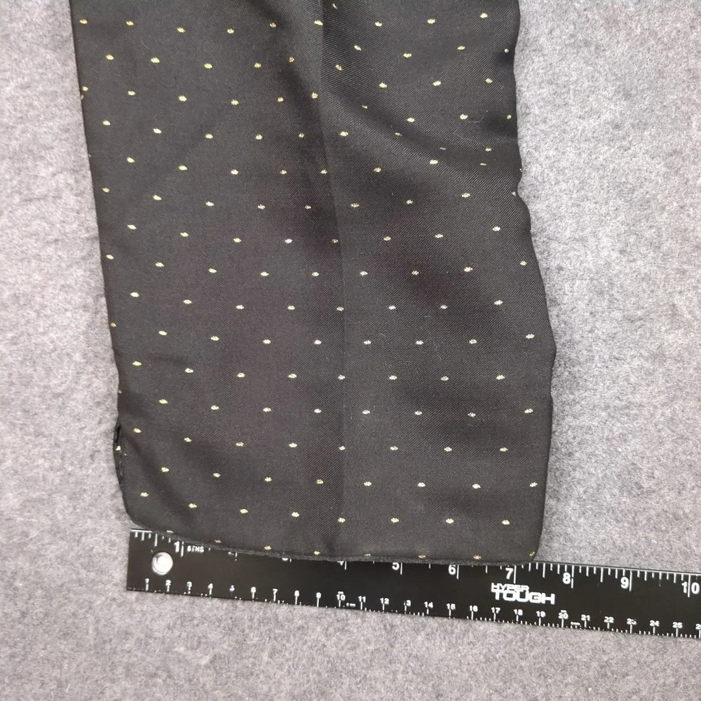 Talbots Woman Black Gold Polka Dot Embroidered Ankle Dress Pants Plus Size 16W - Picture 10 of 14